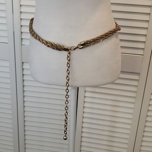 Gold rope metal belt